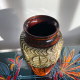 West germany orange vase