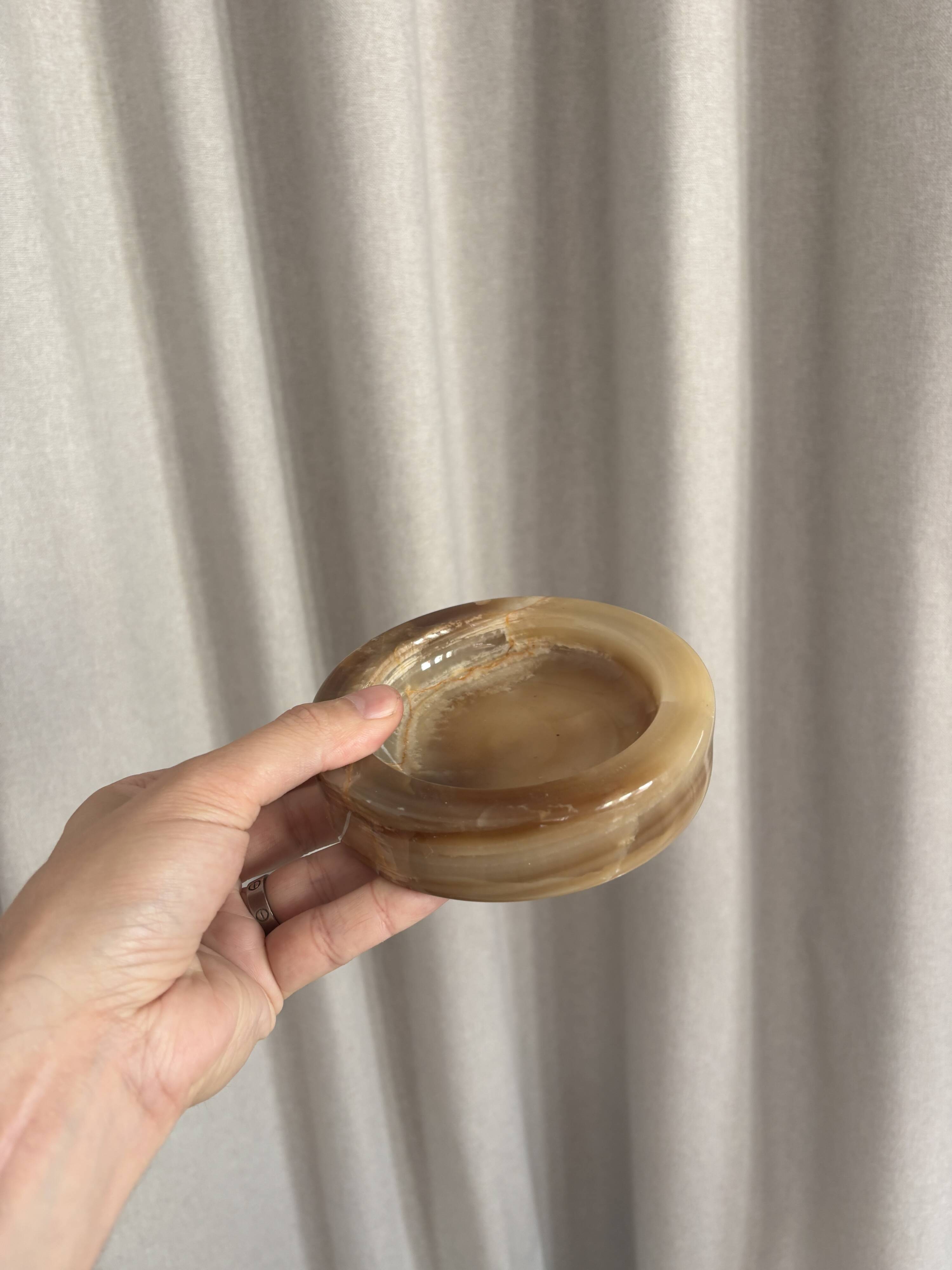 Vintage onyx catchall / ashtray