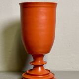 Large Decorative Orange-Red Vase