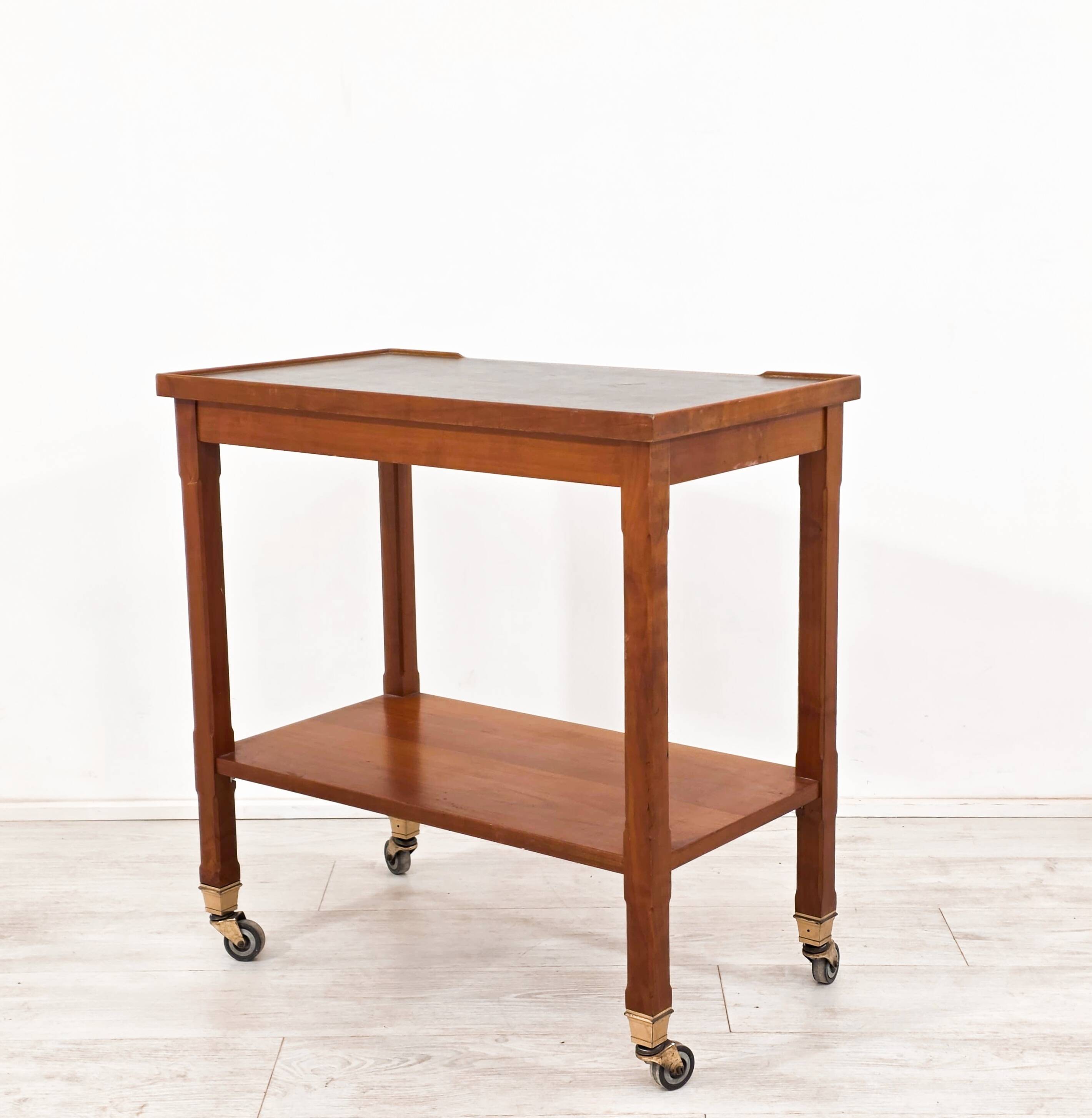 Dessert signed Ordo – leather tray from the 1950s