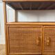 Buffet en bambou et rotin, années 80