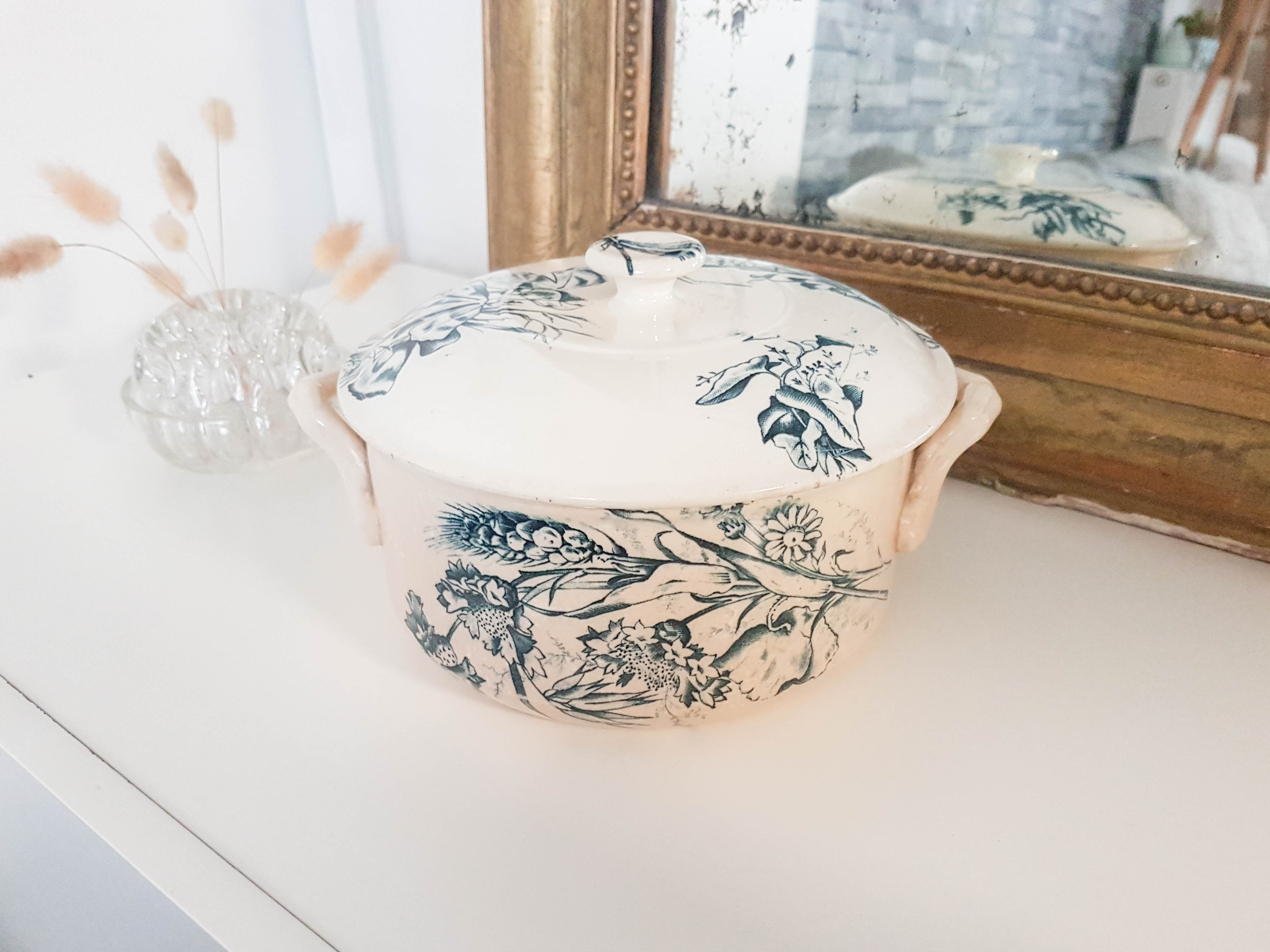 Ancient terrine in earthenware