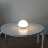 Vintage wall lamp in opaline and lucite