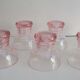 Seven small glasses from art deco-glass