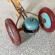 Vintage pull-along toy, horse-drawn with a bell, musical toy