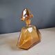 Art Deco liqueur carafe in amber glass