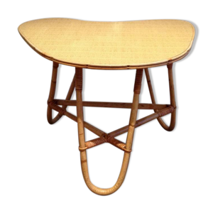 Table basse en rotin