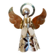 Vintage Swedish metal angel candlestick