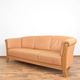 Mid-Century Danish Oak & Leather Sofa, 1970s.