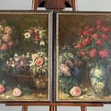 Paintings, Pair of still lifes with flowers by Angelo Zoffoli (1860–1910)