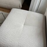 SIA white bouclette designer sofa