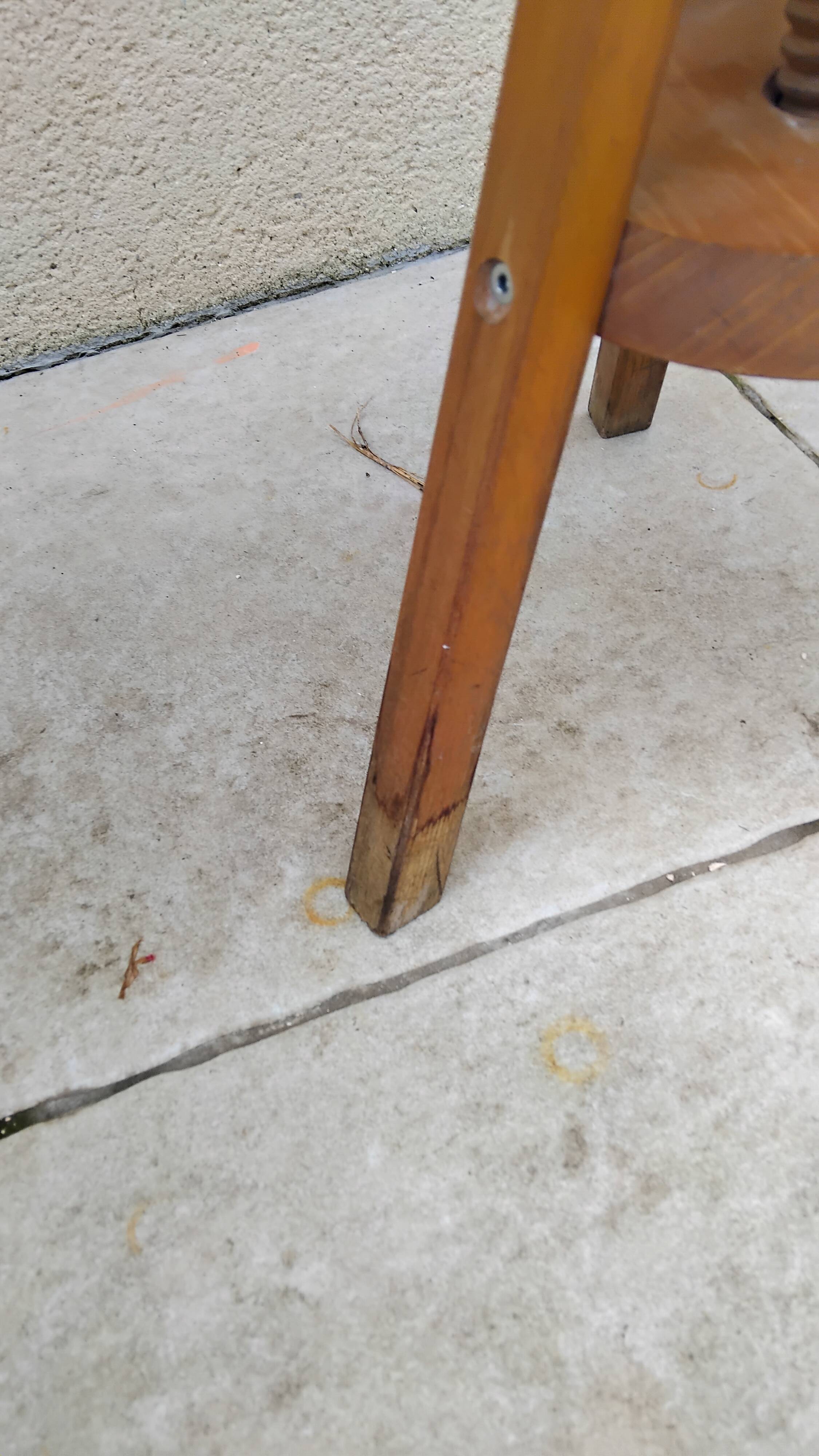 Vintage artist workshop screw stool