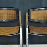 Vintage folding can chairs