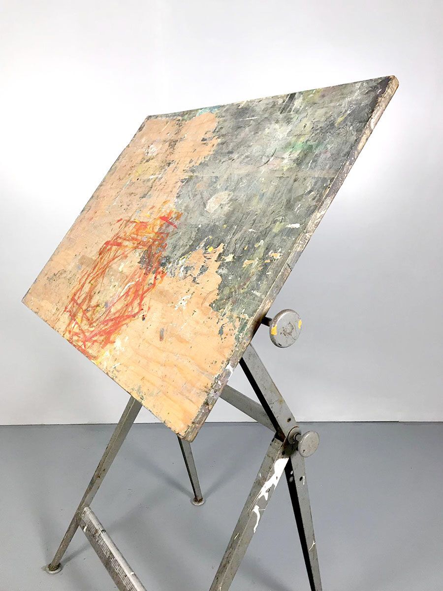 Vintage drawing table by Friso Kramer Rietveld for Ahrend de Cirkel