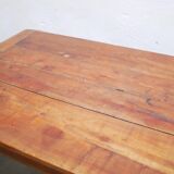 Vintage wooden farmhouse dining table