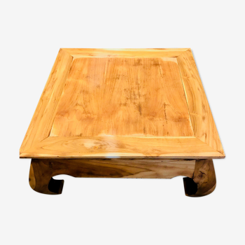 Table basse asiatique style chinoise en bois massif