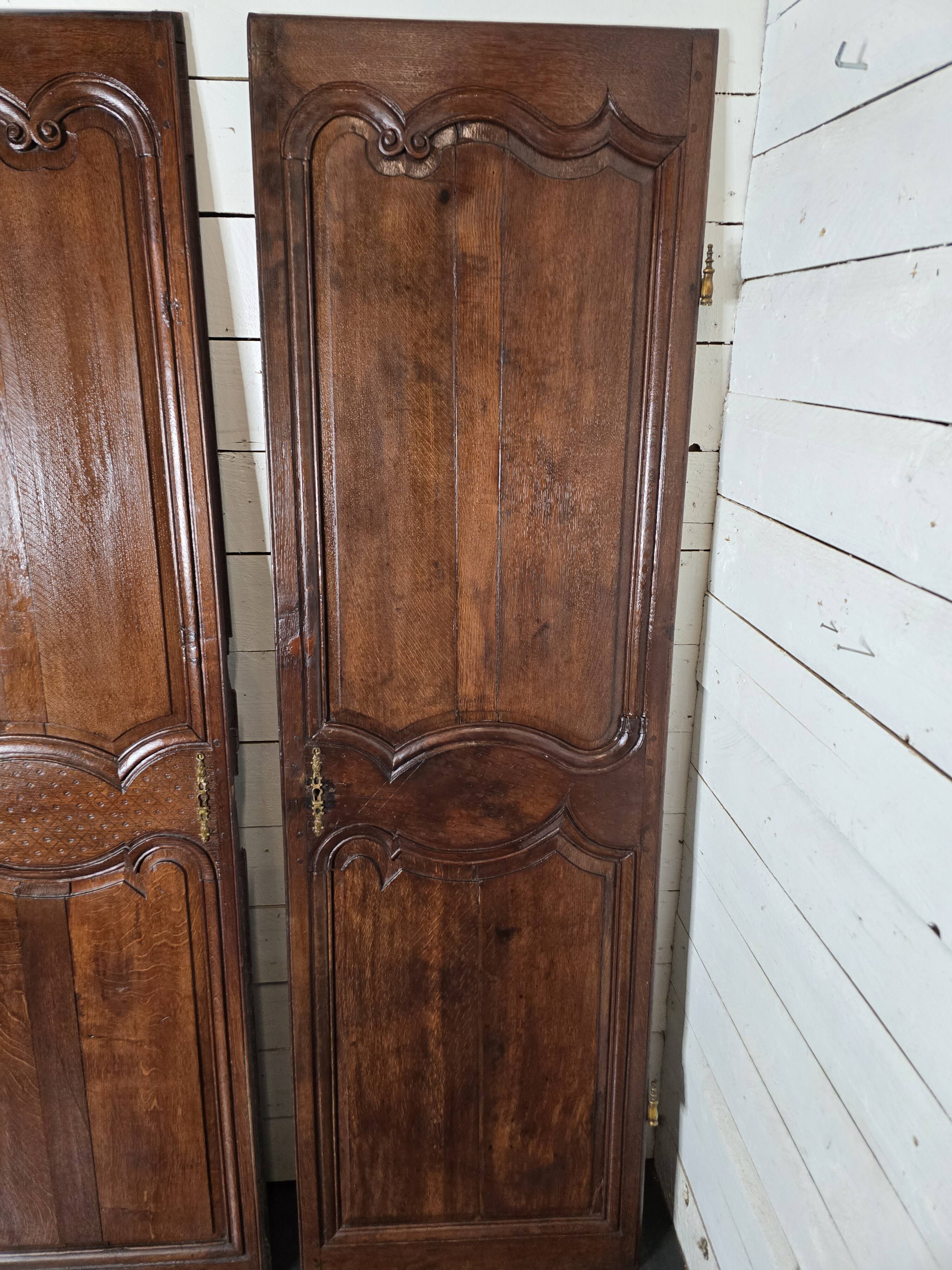 Pair of 19th century oak doors