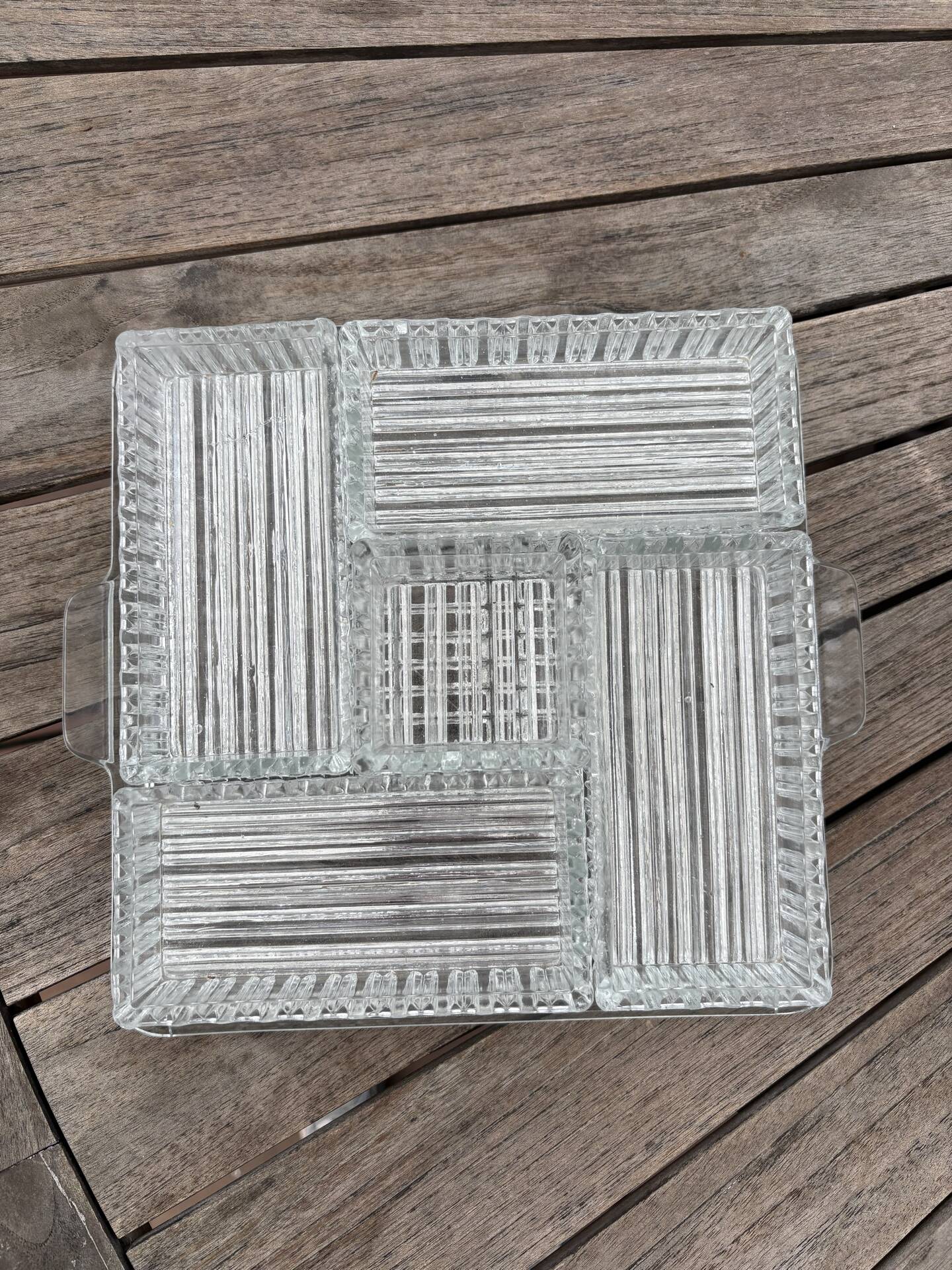 Plateau en verre apéritif