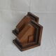 Paire de serre-livres vintage en bois
