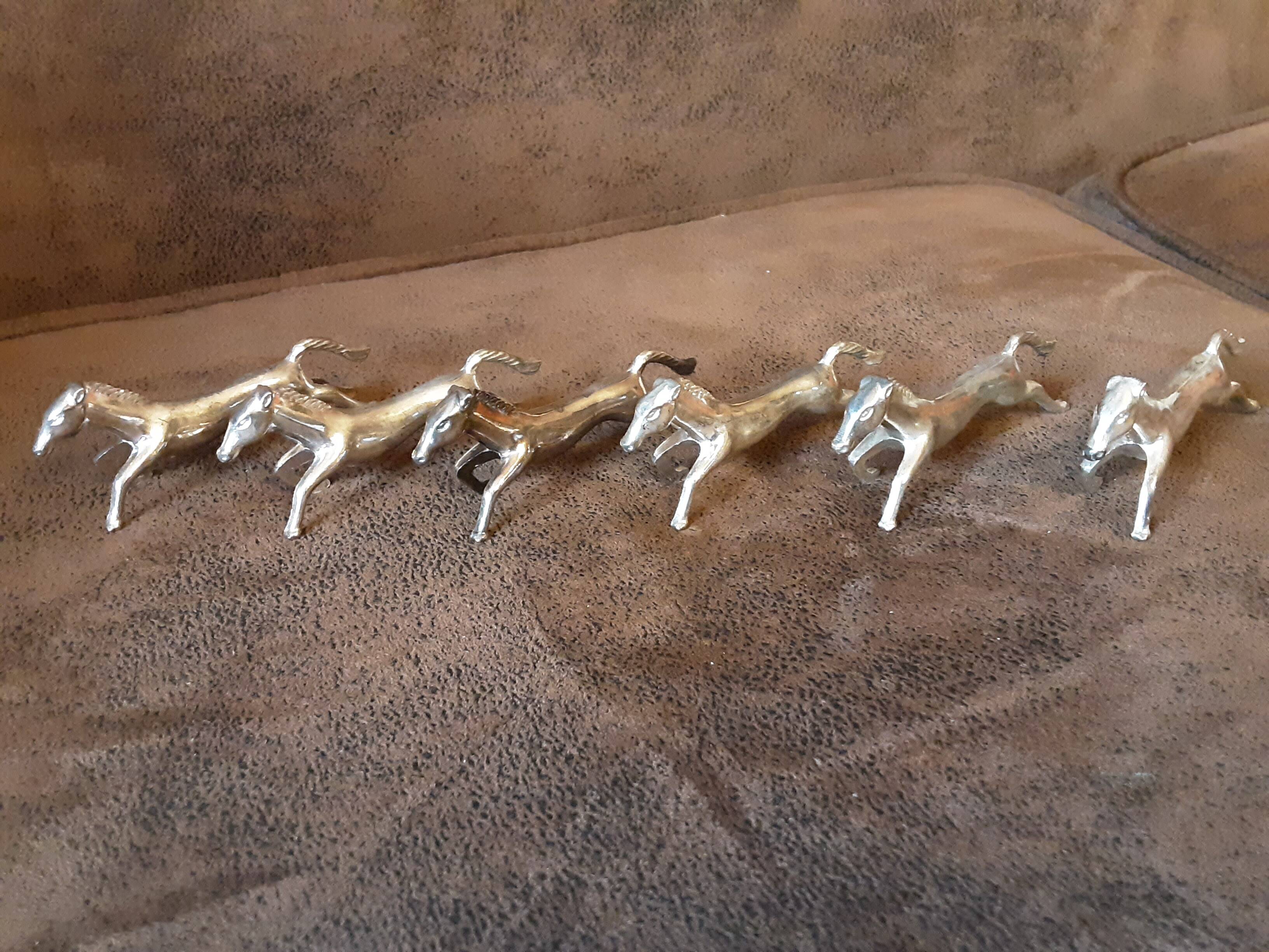 Set of 6 metal knife holders