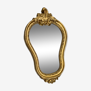 Miroir doré vintage 32 X 18cm