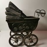 Poussette de poupée ancienne Français faite à la main,

Années 1900. Collection
