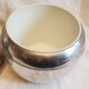 Old vintage 1970s aluminum ice bucket pear