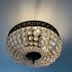Old ceiling lamp basket with grapevines and bronze