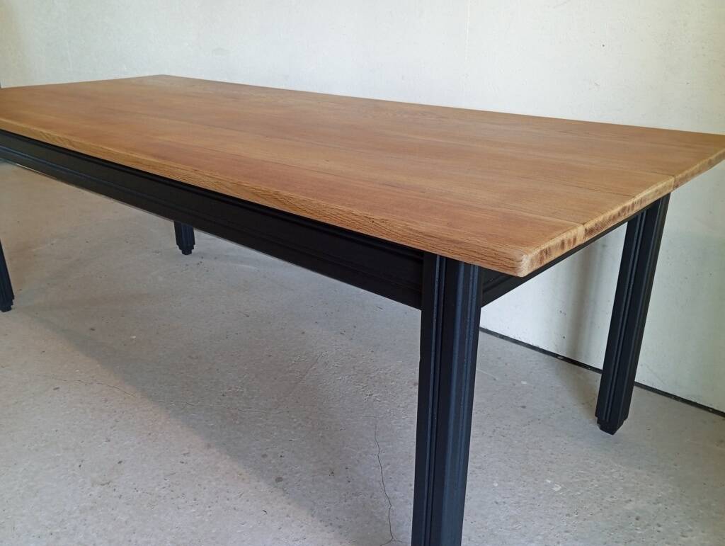 Solid oak farmhouse table 213 cm