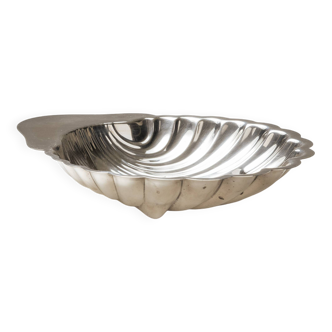 Plat de service coquillage en métal argenté, Christofle, 1960s