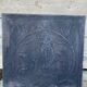 Old fireplace plate poseidon