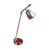 Articulated lamp design brushed steel Aluminor, office, loft, garage, workshop