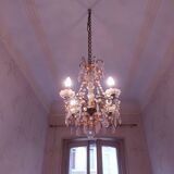 Chandelier to, colored crystal tassels