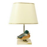 Artiflex Duck Lamp Design Brass Resin Travertine Malevolti