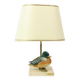 Artiflex Duck Lamp Design Brass Resin Travertine Malevolti
