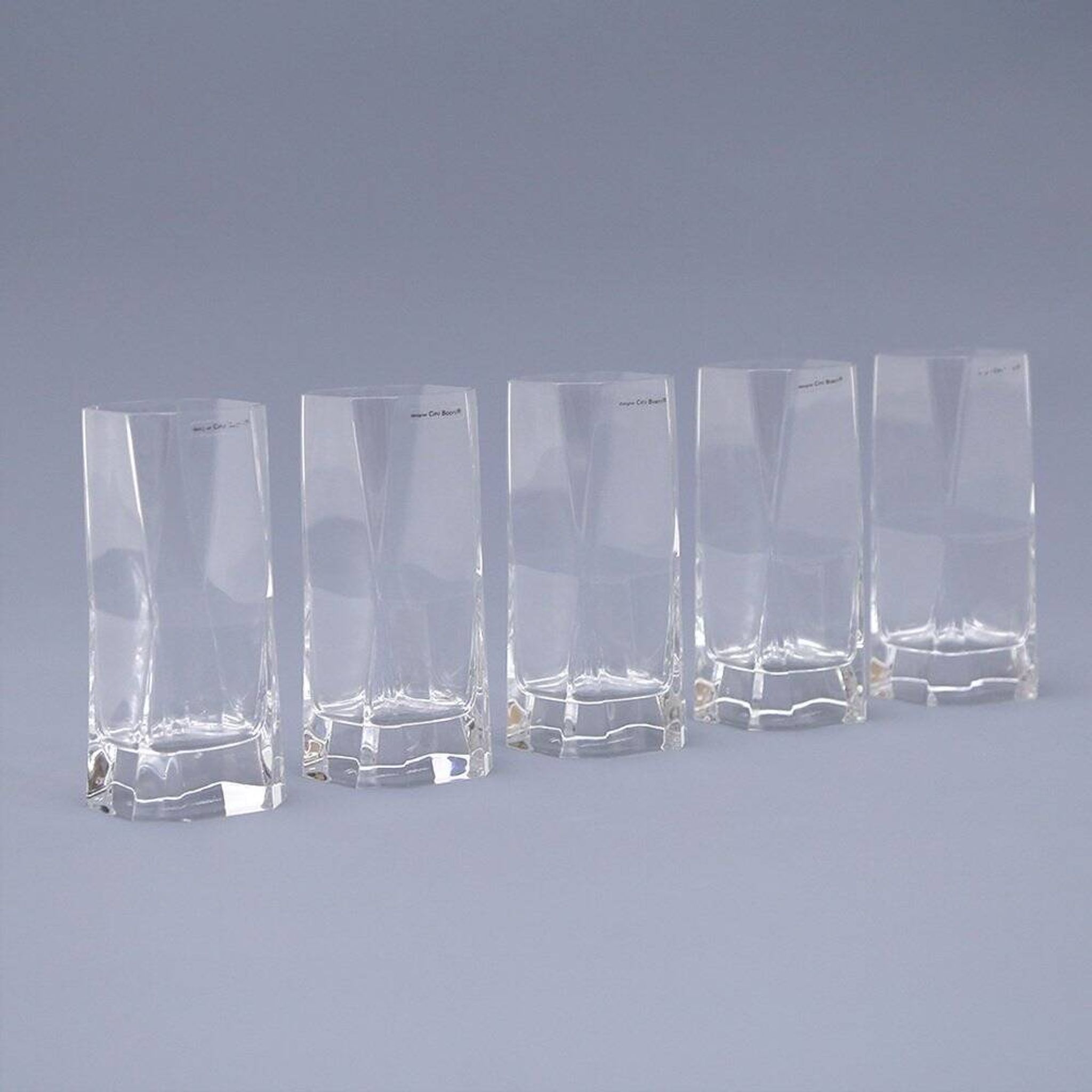 Vintage glasses by Cini Boeri for Arnolfo Di Cambio, 1970s, set of 5.
