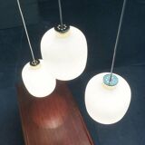 Suspensions à ballon en verre allemand du milieu du siècle, années 1960, lot de 3