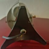 Bedside lamp desk guariche style rockabilly brushed steel 1960