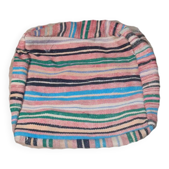 Pouf berbère bohemian fait main 60 X 60 X 25 CM