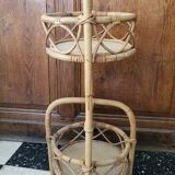 Portable rattan bar 1960s