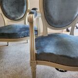 Pair of Louis XVI style armchairs