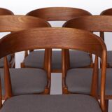 Set of 6 Johannes Andersen Chairs – Model 16, Teak Dining Chairs, Uldum