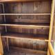 19th century empire style 2-door walnut bookcase