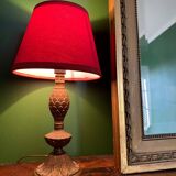 Pair of bedside lamps, bronze, Louis XV style