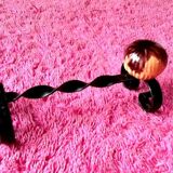 6 knife holders shells ceramic 1950