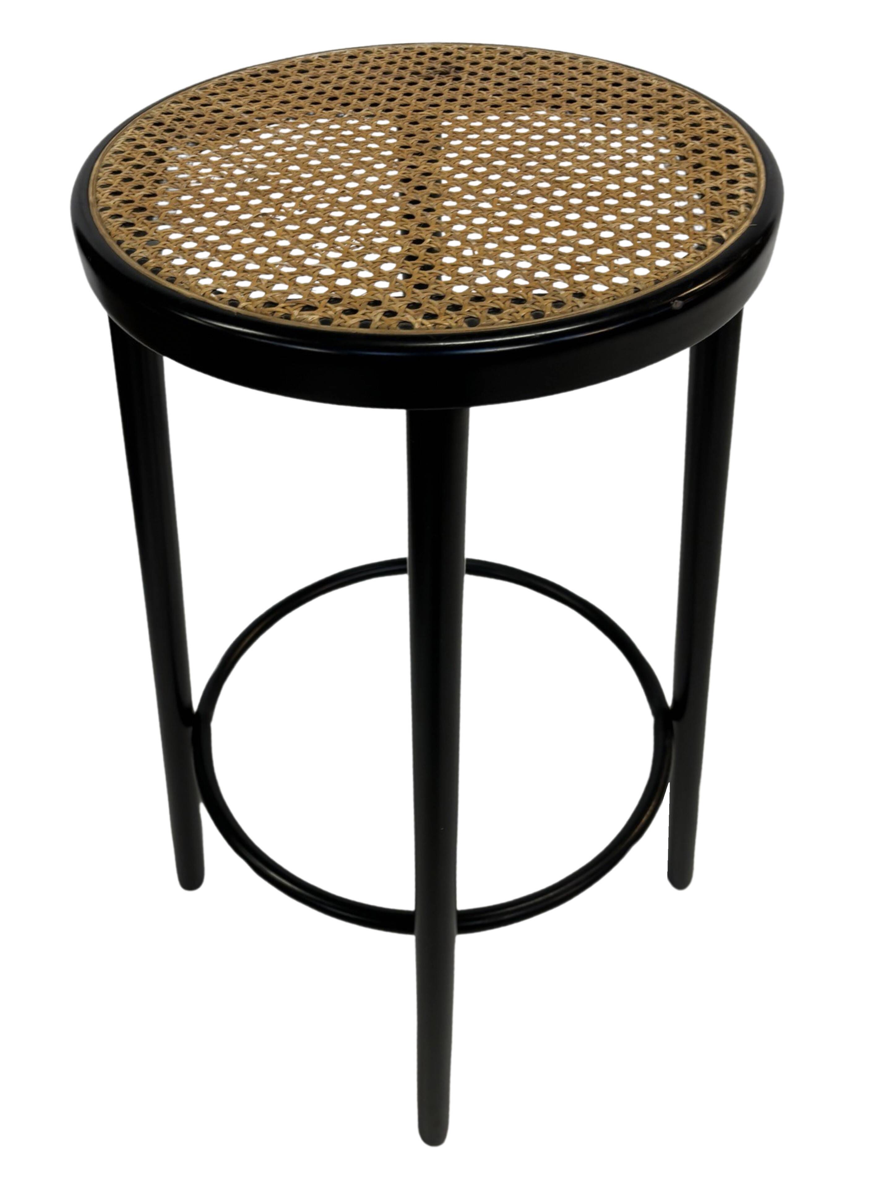 Set of four vintage bar stools - webbing Italian design