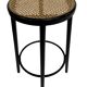 Set of four vintage bar stools - webbing Italian design