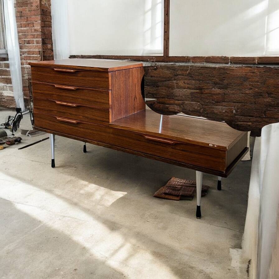 Vintage TV cabinet / retro low cabinet