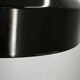 1960s NAPAKO Modernist Black Glass Pendant Light, Czechoslovakia