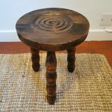 Wooden tripod stool